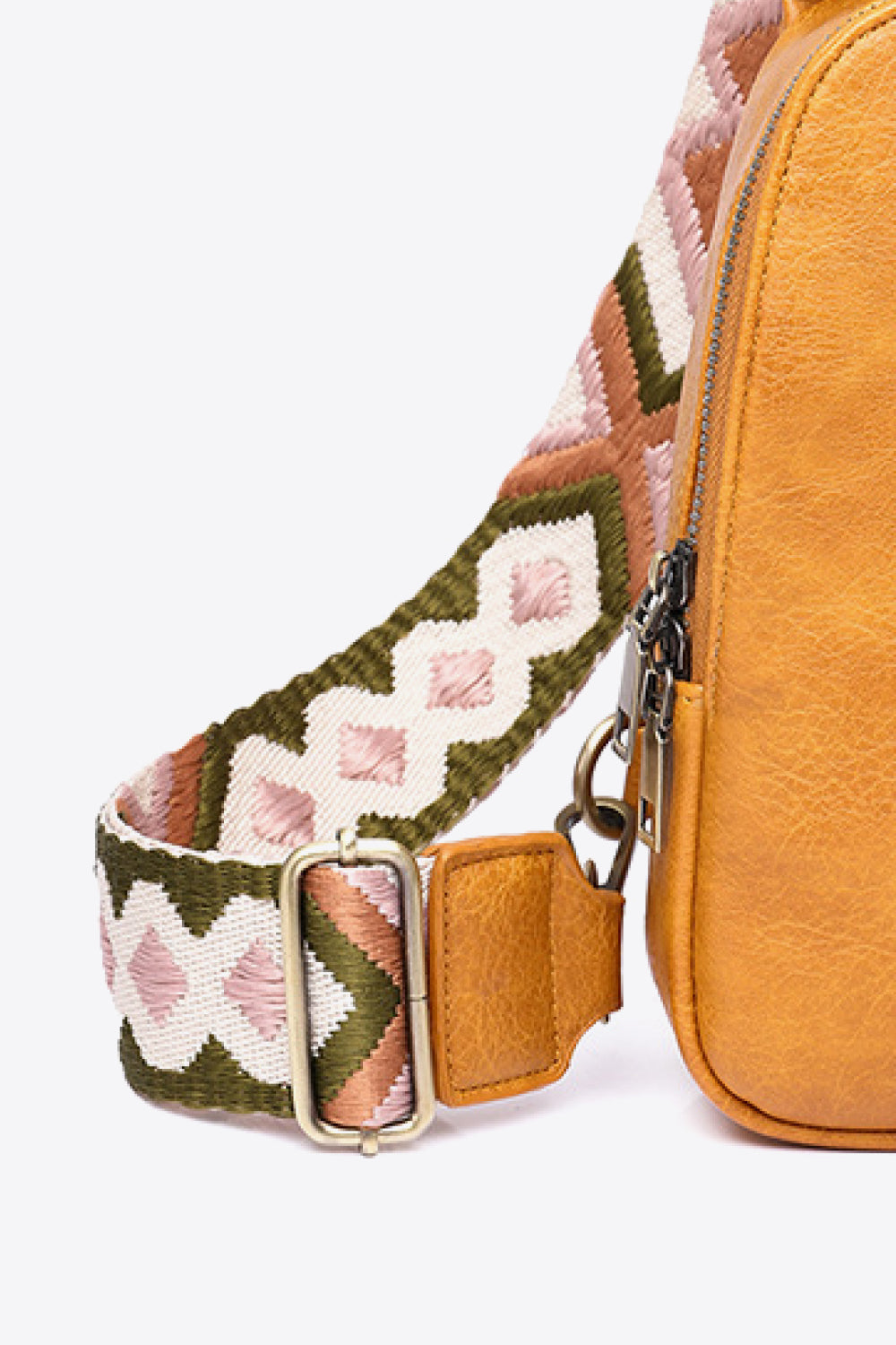 Pattern Adjustable Strap Sling Bag - 6 Colors Available