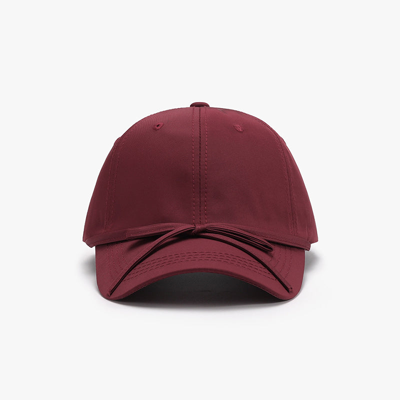 Tied Bow Cotton Baseball Cap - Pick your color!