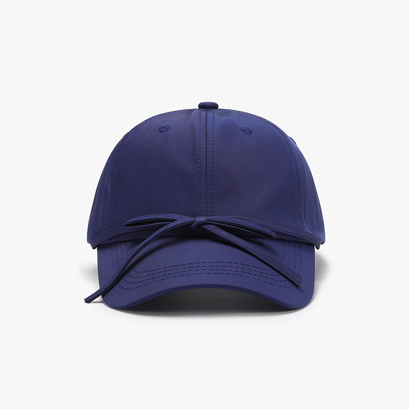 Tied Bow Cotton Baseball Cap - Pick your color!