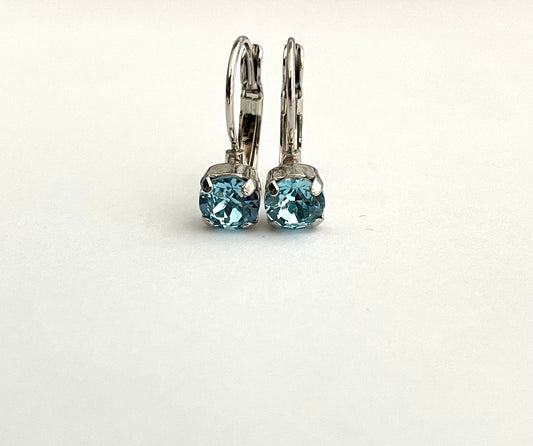 Mini Essential Earring - Aqua Blue