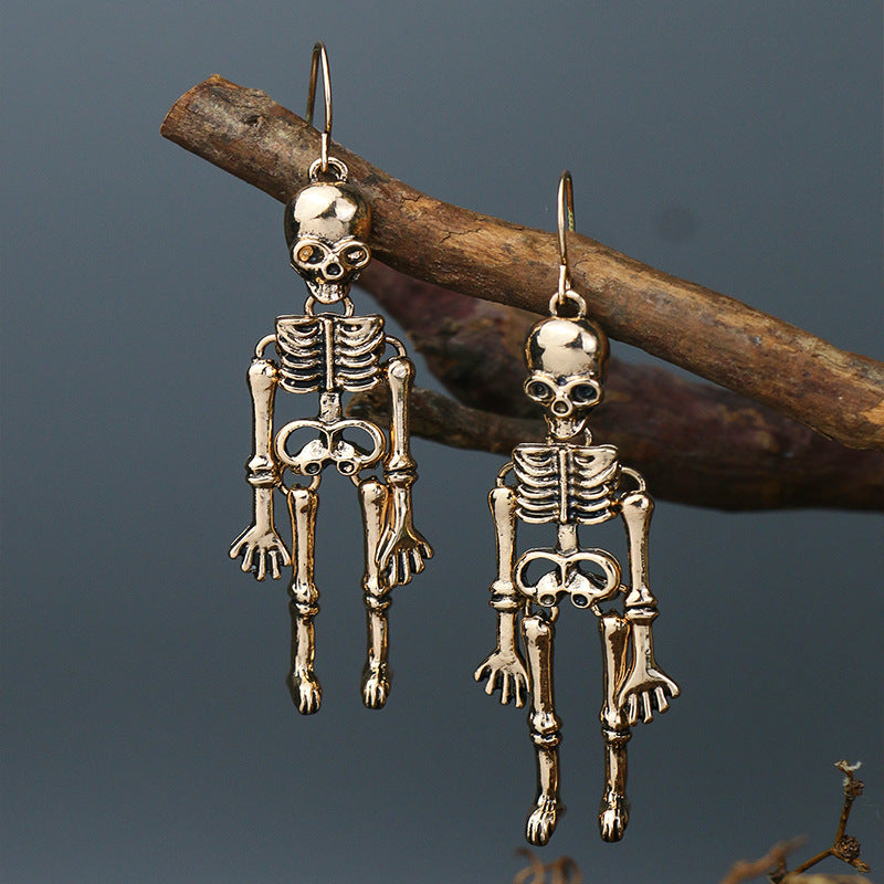 Skeleton Drop Earrings