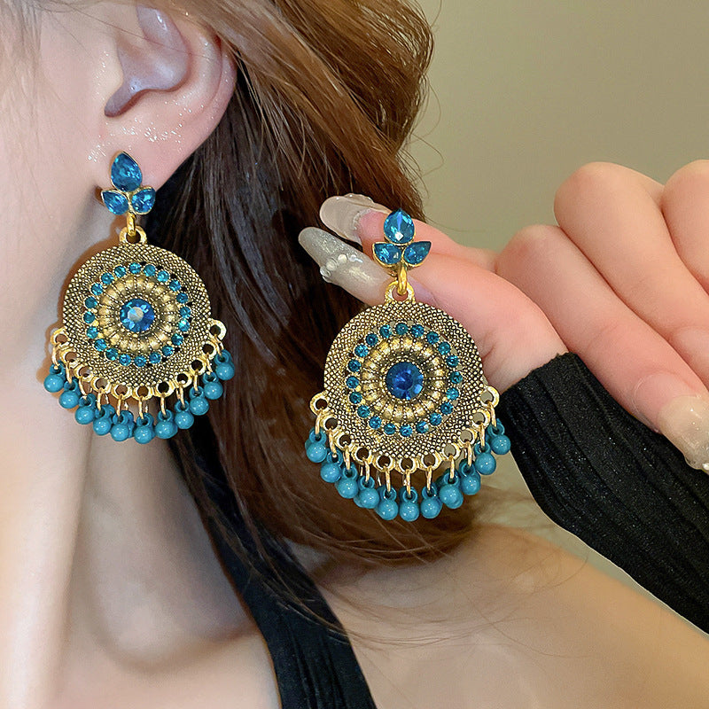 Boho Bead Dangle Earrings