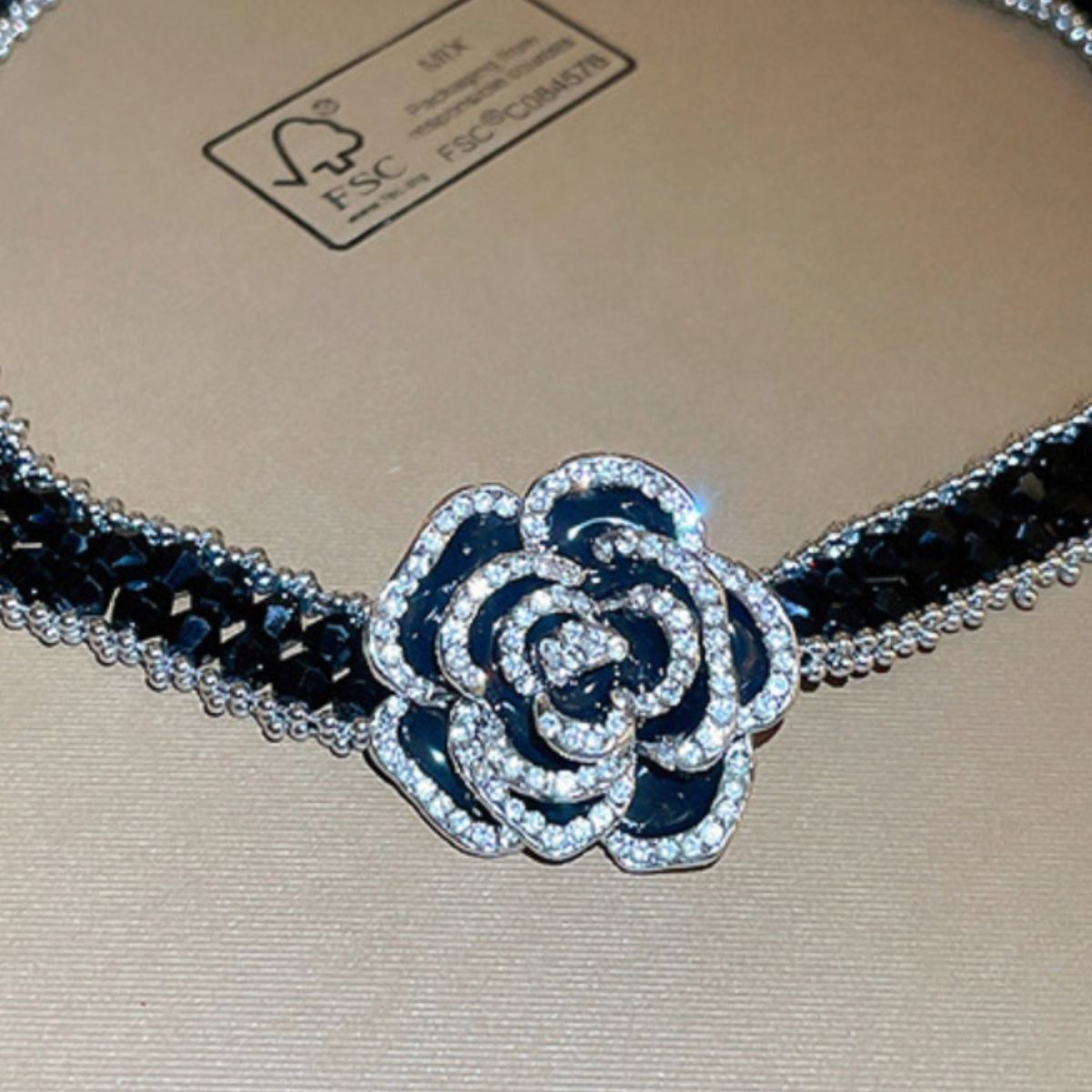 Crystal Rose Necklace