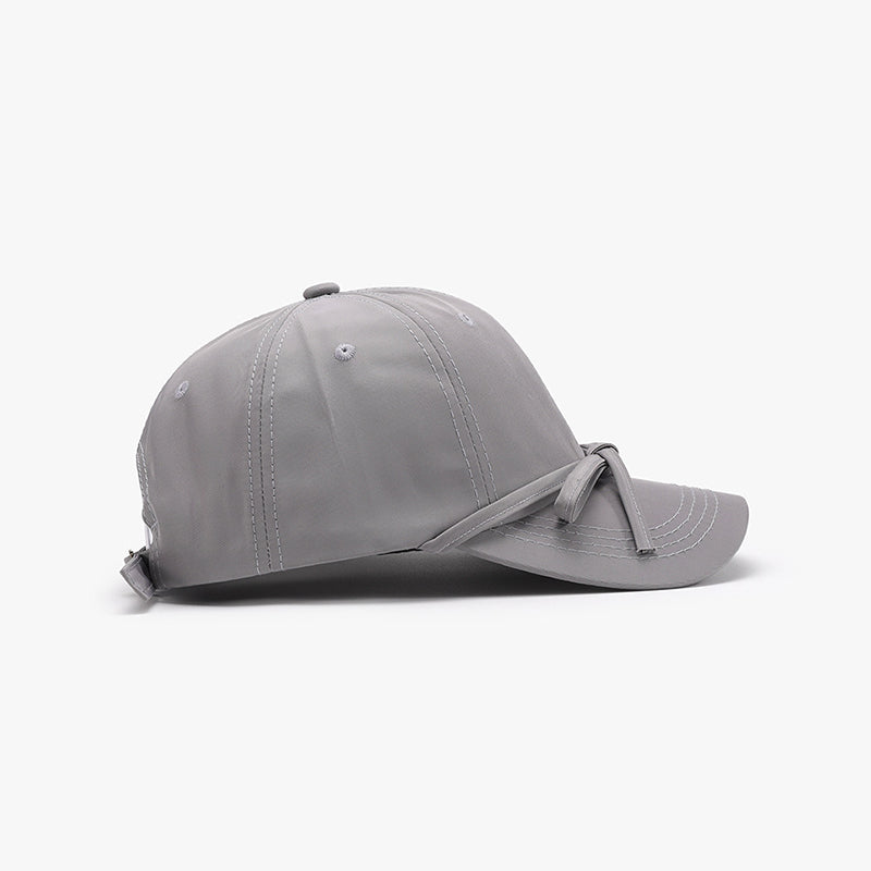 Tied Bow Cotton Baseball Cap - Pick your color!