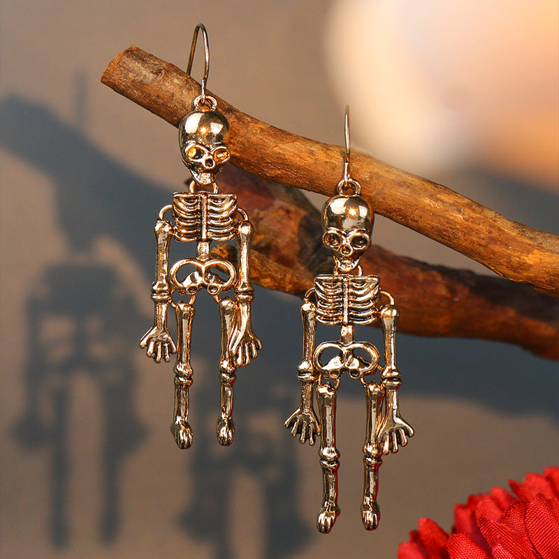 Skeleton Drop Earrings