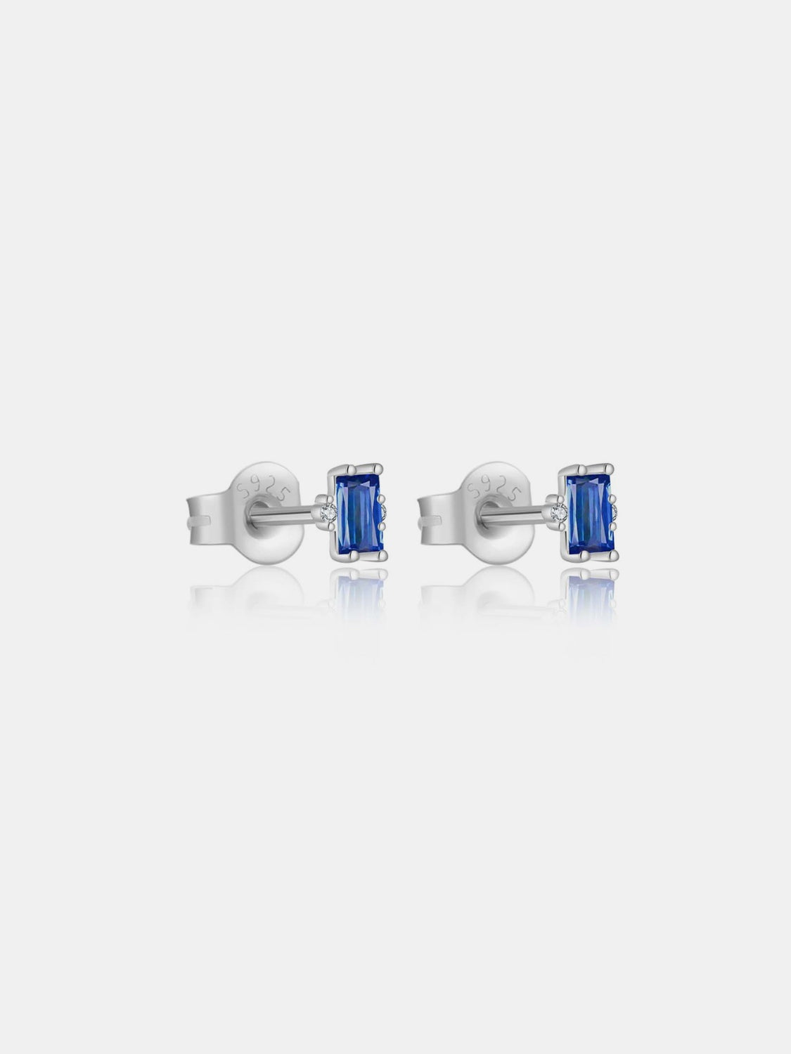 925 Sterling Silver Zircon Stud Earrings