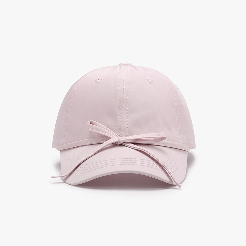 Tied Bow Cotton Baseball Cap - Pick your color!