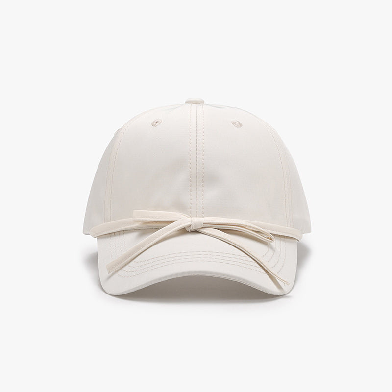 Tied Bow Cotton Baseball Cap - Pick your color!