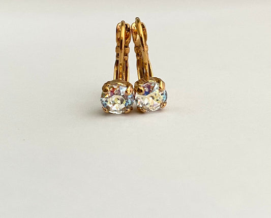 Mini Essential Earring - Iridescent Patina in Gold