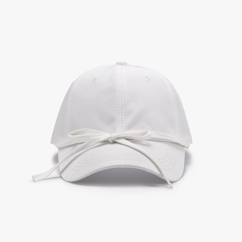 Tied Bow Cotton Baseball Cap - Pick your color!