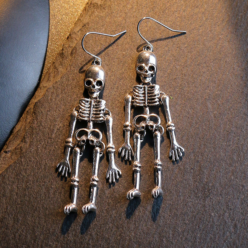 Skeleton Drop Earrings