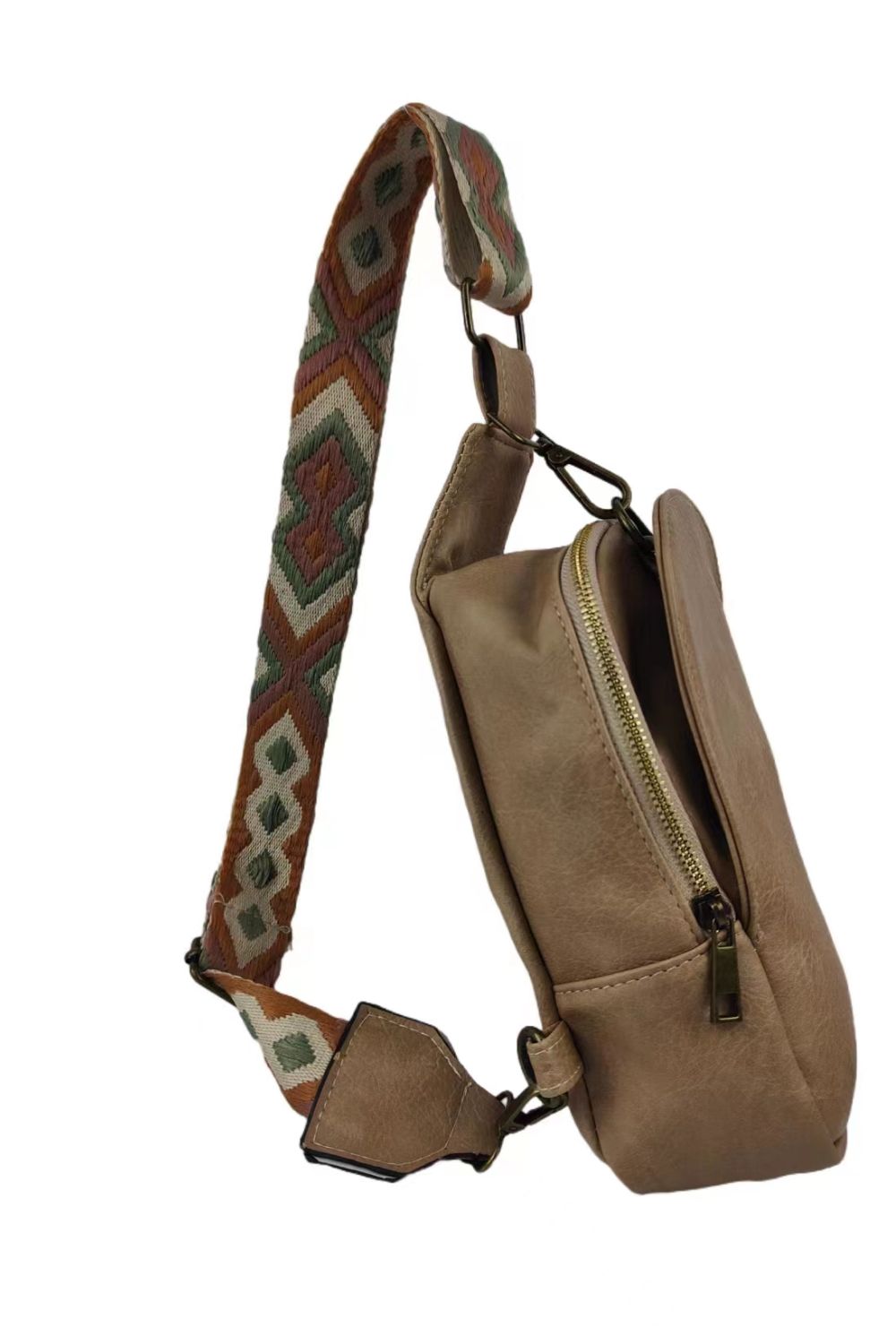 Pattern Adjustable Strap Sling Bag - 6 Colors Available