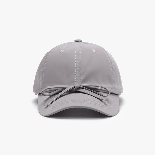 Tied Bow Cotton Baseball Cap - Pick your color!