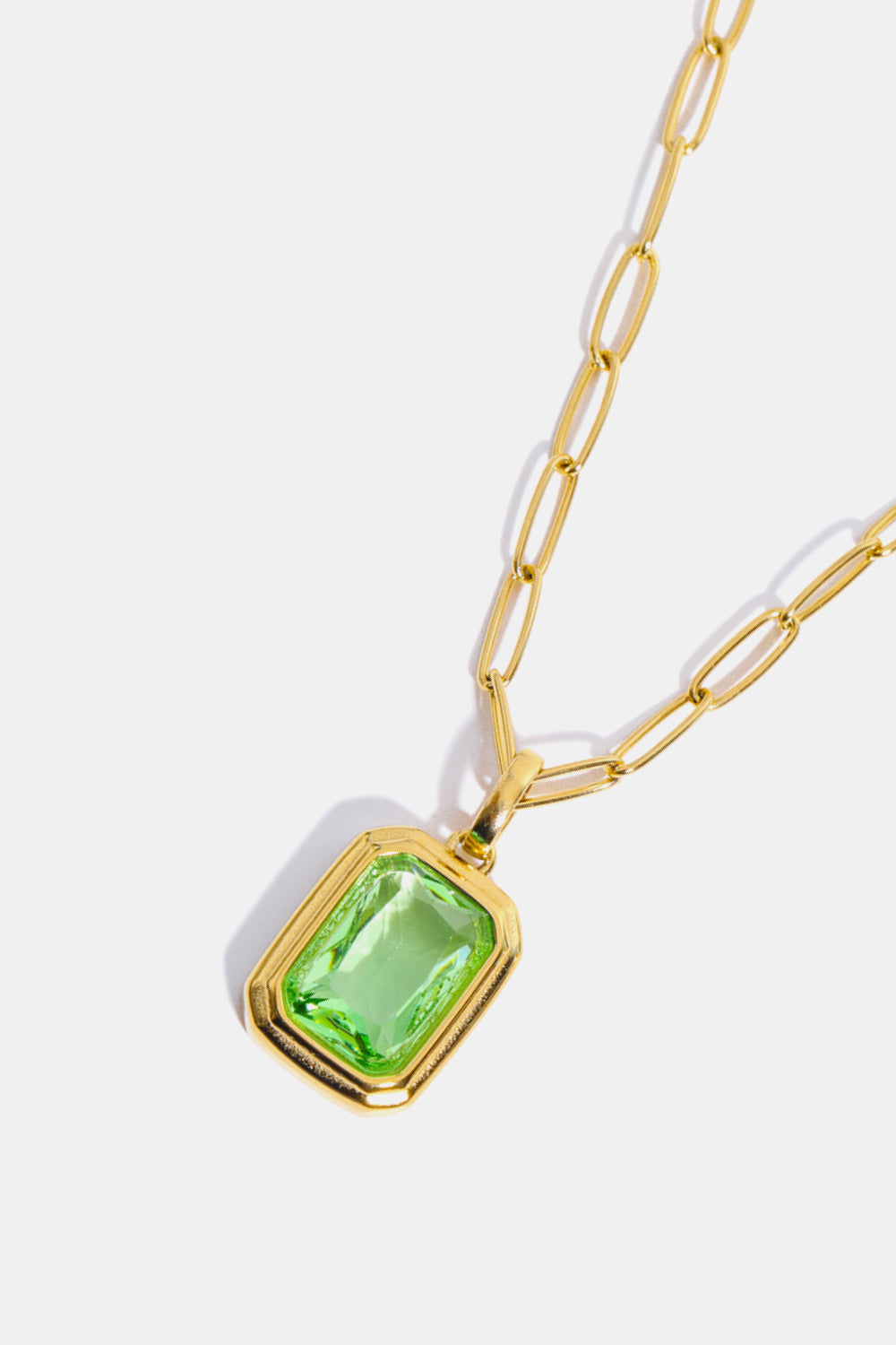 18K Gold-Plated Geometrical Shaped Pendant Necklace