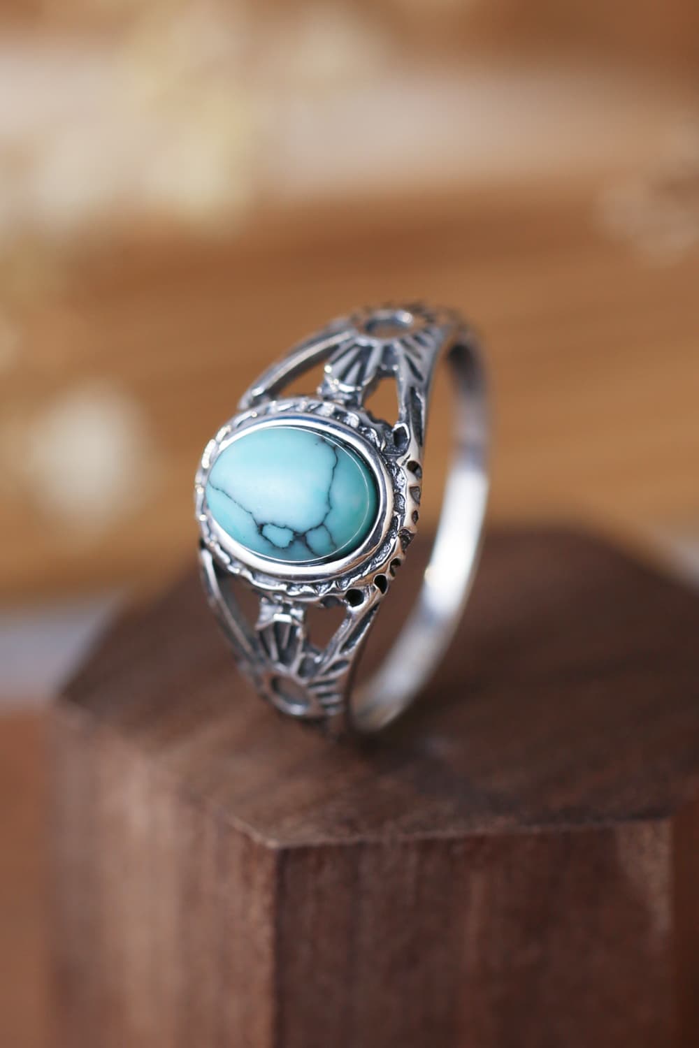 Turquoise Stone 925 Sterling Silver Ring