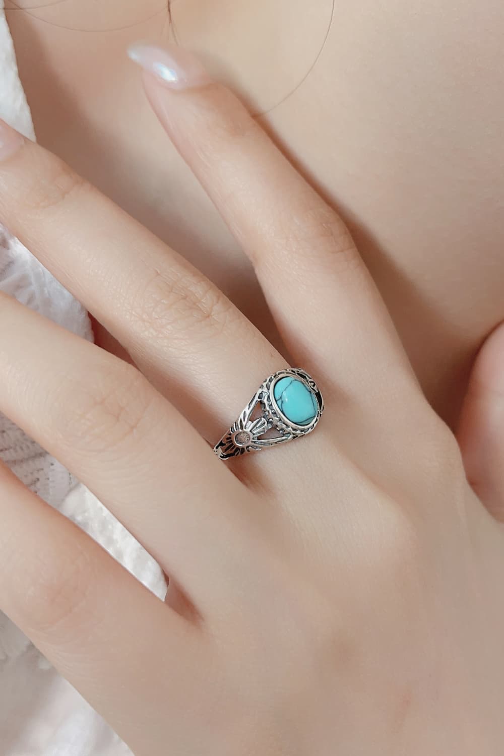 Turquoise Stone 925 Sterling Silver Ring