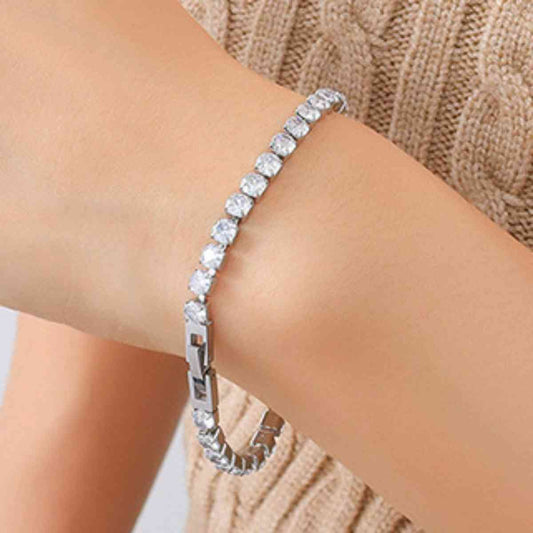 Rhinestone Bracelet - Silver or Gold