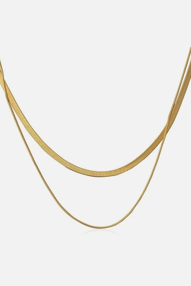 Double Layers Gold Necklace