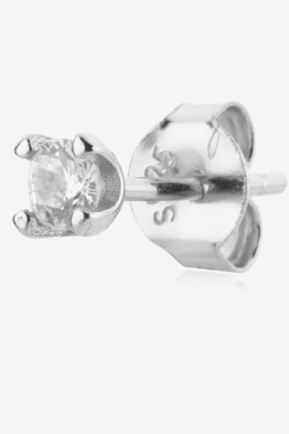 Zircon Basic Stud Earrings - Silver or Gold