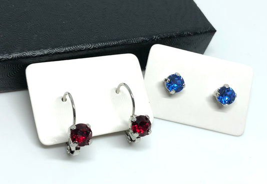 Mini Essential Earrings - Pick Your Crystal Color!