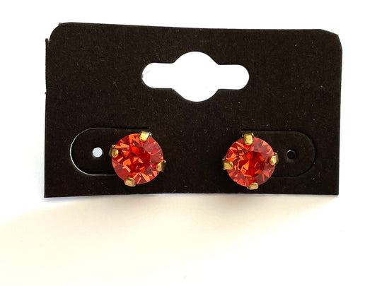 Essential Earring - Coral Stud